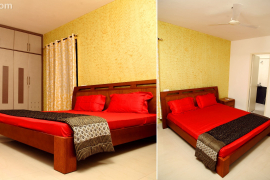 Fully furnished 3 bed Apartment in Kochi for monthly rent in Kaloor- Kathrikadavu Road